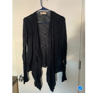 Hollister Navy blue open front knitted cardigan